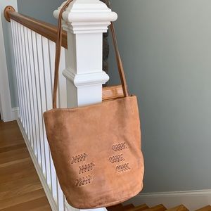 Beautiful light brown soft leather bag